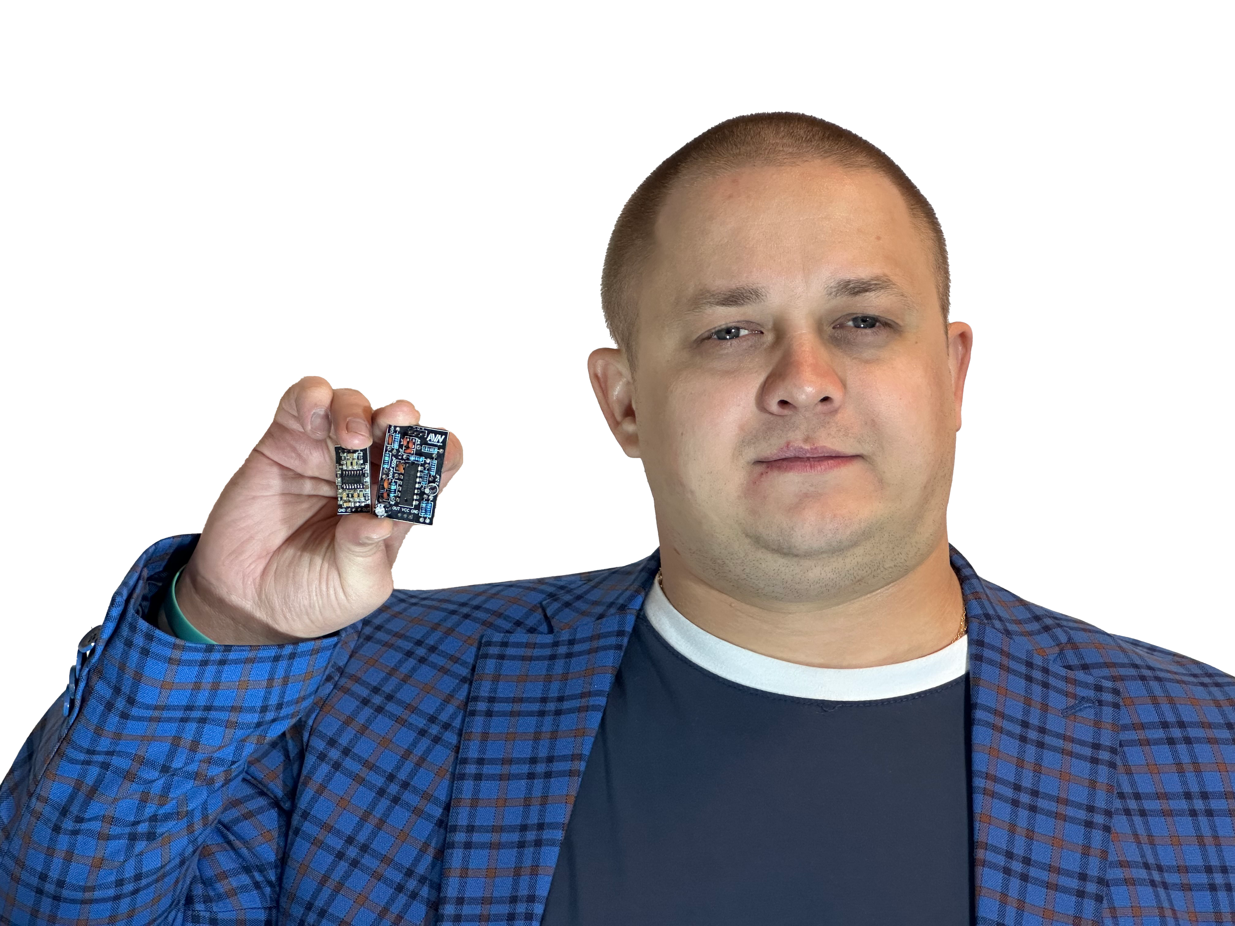 Кистенев Александр с ЭМГ-датчиками